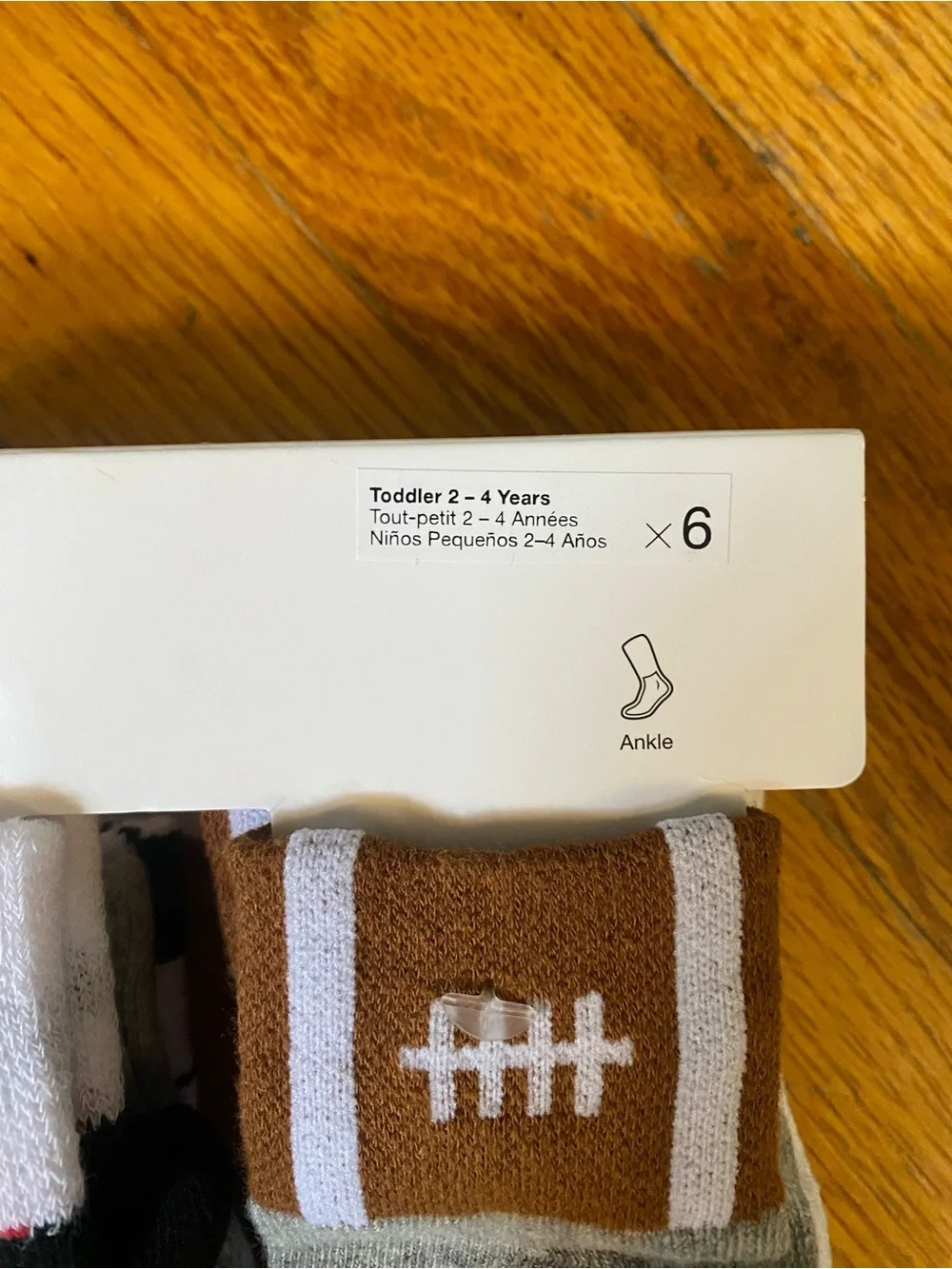 Nike Toddler Sports Socks - Sports Designs, 6 Pack 2-4 Yrs